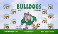 Bull Dogs Soccer Team Banner - AYSO Bull Dogs Banner - TeamsBanner