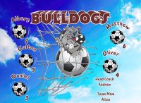 Bull Dogs Soccer Team Banner - AYSO Bull Dogs Banner - TeamsBanner