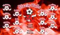 Bulls Soccer Team Banner - AYSO Bulls Banner - TeamsBanner