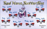 Butterflies Soccer Team Banner - AYSO Butterflies Banner - TeamsBanner