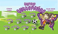 Butterflies Soccer Team Banner - AYSO Butterflies Banner - TeamsBanner