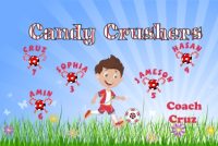 Candy Soccer Team Banner - AYSO Candy Banner - TeamsBanner