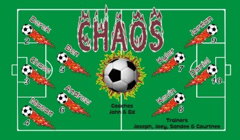 Chaos Soccer Team Banner - AYSO Chaos Banner - TeamsBanner
