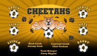 Cheetahs Soccer Team Banner - AYSO Cheetahs Banner - TeamsBanner