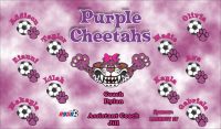 Cheetahs Soccer Team Banner - AYSO Cheetahs Banner - TeamsBanner