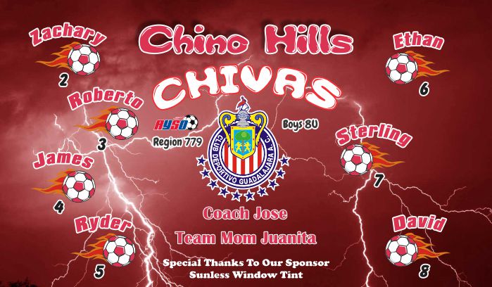 Chivas Soccer Team Banner - AYSO Chivas Banner - TeamsBanner