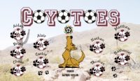 Coyotes Soccer Team Banner - AYSO Coyotes Banner - TeamsBanner