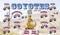 Coyotes Soccer Team Banner - AYSO Coyotes Banner - TeamsBanner