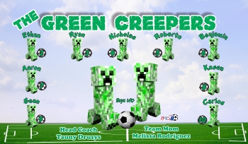 Creepers Soccer Team Banner - AYSO Creepers Banner - TeamsBanner