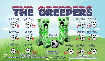 Creepers Soccer Team Banner - AYSO Creepers Banner - TeamsBanner