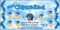 Cupcakes Soccer Team Banner - AYSO Cupcakes Banner - TeamsBanner