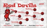 Devils Soccer Team Banner - AYSO Devils Banner - TeamsBanner