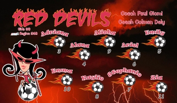 Devils Soccer Team Banner - AYSO Devils Banner - TeamsBanner