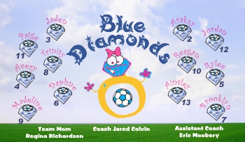 Diamond Soccer Team Banner - AYSO Diamond Banner - TeamsBanner