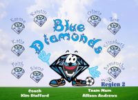 Diamond Soccer Team Banner - AYSO Diamond Banner - TeamsBanner