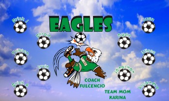 Eagles Soccer Team Banner - AYSO Eagles Banner - TeamsBanner