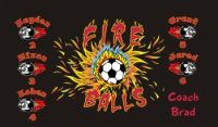 Fire Balls Soccer Team Banner - AYSO Fire Balls Banner - TeamsBanner