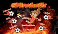 Fire Balls Soccer Team Banner - AYSO Fire Balls Banner - TeamsBanner