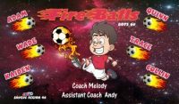 Fire Balls Soccer Team Banner - AYSO Fire Balls Banner - TeamsBanner