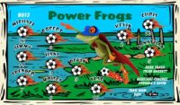 Frogs Soccer Team Banner - AYSO Frogs Banner - TeamsBanner