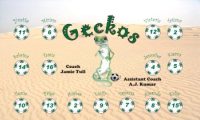 Geckos Soccer Team Banner - AYSO Geckos Banner - TeamsBanner