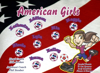 Girls Soccer Team Banner - AYSO Girls Banner - TeamsBanner