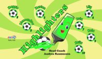 Highlighters Soccer Team Banner - AYSO Highlighters Banner - TeamsBanner
