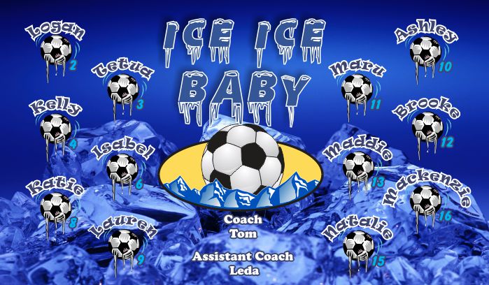 Ice Soccer Team Banner - AYSO Ice Banner - TeamsBanner