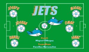 Jets Soccer Team Banner - AYSO Jets Banner - TeamsBanner