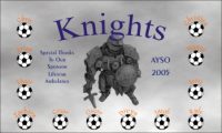 Knights Soccer Team Banner - AYSO Knights Banner - TeamsBanner