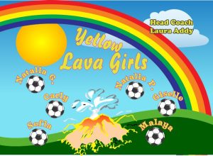 Lava Volcanos Soccer Team Banner - AYSO Lava Volcanos Banner - TeamsBanner
