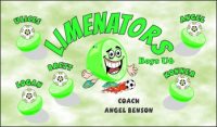 Lime Soccer Team Banner - AYSO Lime Banner - TeamsBanner