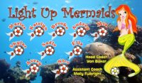 Mermaids Custom Soccer Banner Examples - AYSO Mermaids Banner - TeamsBanner