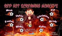 Monkeys Custom Soccer Banner Examples - AYSO Monkeys Banner - TeamsBanner