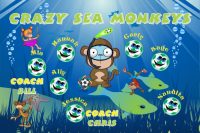 Monkeys Custom Soccer Banner Examples - AYSO Monkeys Banner - TeamsBanner