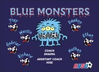 Monsters Custom Soccer Banner Examples - AYSO Monsters Banner - TeamsBanner