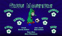 Monsters Custom Soccer Banner Examples - AYSO Monsters Banner - TeamsBanner
