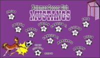 Mustangs Custom Soccer Banner Examples - AYSO Mustangs Banner - TeamsBanner