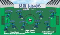 Ninjas Custom Soccer Banner Examples - AYSO Ninjas Banner - TeamsBanner