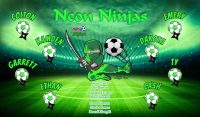 Ninjas Custom Soccer Banner Examples - AYSO Ninjas Banner - TeamsBanner