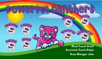 Panthers Custom Soccer Banner Examples - AYSO Panthers Banner - TeamsBanner