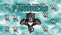 Panthers Custom Soccer Banner Examples - AYSO Panthers Banner - TeamsBanner