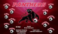 Panthers Custom Soccer Banner Examples - AYSO Panthers Banner - TeamsBanner