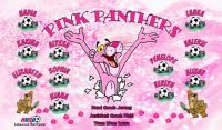 Panthers Custom Soccer Banner Examples - AYSO Panthers Banner - TeamsBanner