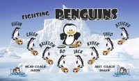 Penguins Custom Soccer Banner Examples - AYSO Penguins Banner - TeamsBanner