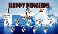 Penguins Custom Soccer Banner Examples - AYSO Penguins Banner - TeamsBanner
