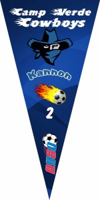 Custom Soccer Pennants Examples - AYSO Soccer Pennants - TeamsBanner