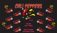 Peppers Custom Soccer Banner Examples - AYSO Peppers Banner - TeamsBanner