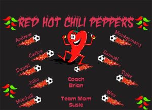 Peppers Custom Soccer Banner Examples - AYSO Peppers Banner - TeamsBanner