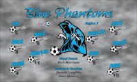 Phantoms Custom Soccer Banner Examples - AYSO Phantoms Banner - TeamsBanner